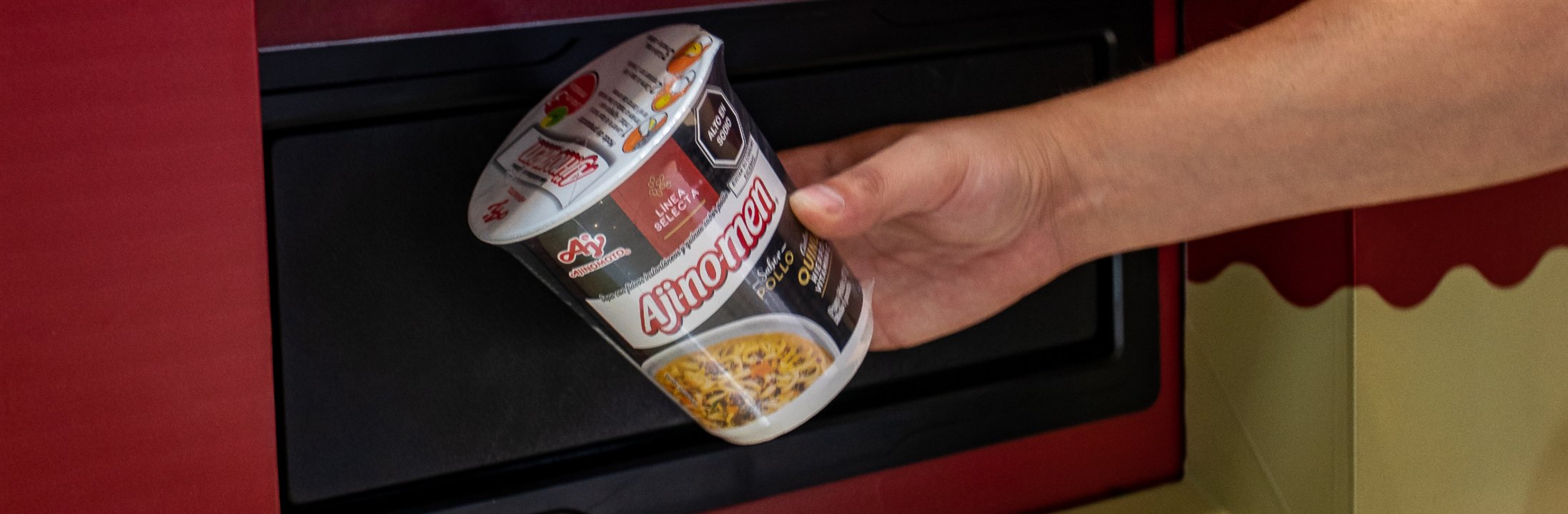 Degusta dispenser during an FMCG product campaign