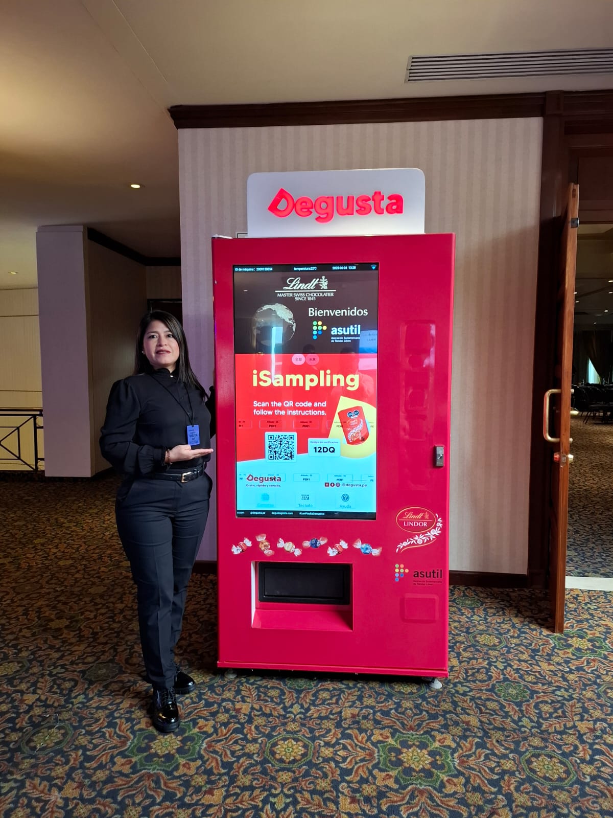 Degusta experience for Lindt presented at ASUTIL Lima